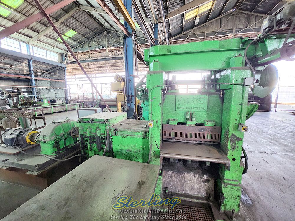 36" x .5" Herr Voss #36-4 1/2-11-3, precision leveler straightener, (11) 4.5" rolls, 25 HP, rebuilt 2007 - Image 2