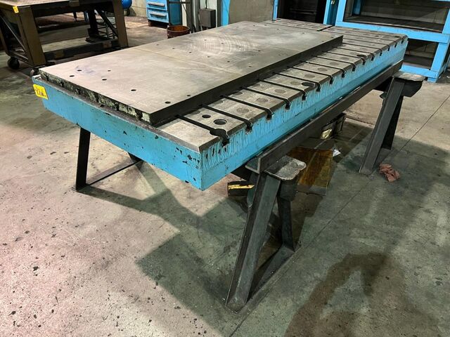 96" L x 48" width x 6" H, T-Slotted Bolster Plate - Image 2