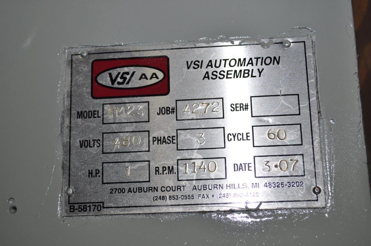 VSI #TM-23, riveter,.06"-.062" dia. capacity,.15" open height, AB PanelView 300,1 HP, #14158J - Image 8