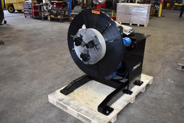 2000 lb. Profax #WP2000-4, welding positioner, Pandjiris TJ-20 3-jaw gripper chuck - Image 1