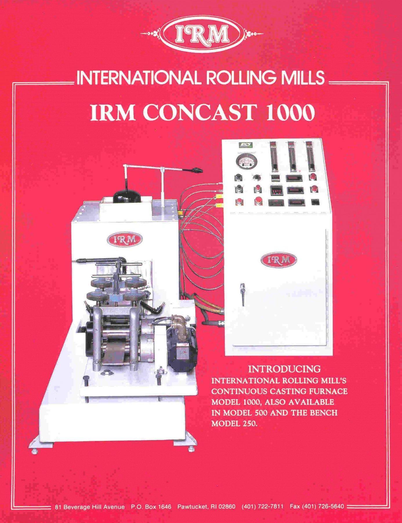 IRM #Concast-1000, continuous caster, new - Image 1