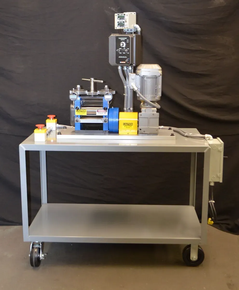 2.5" x 6" IRM #2560, 2-Hi lab rolling mill, Satin 2RA finish, 1.5 HP, new - Image 2