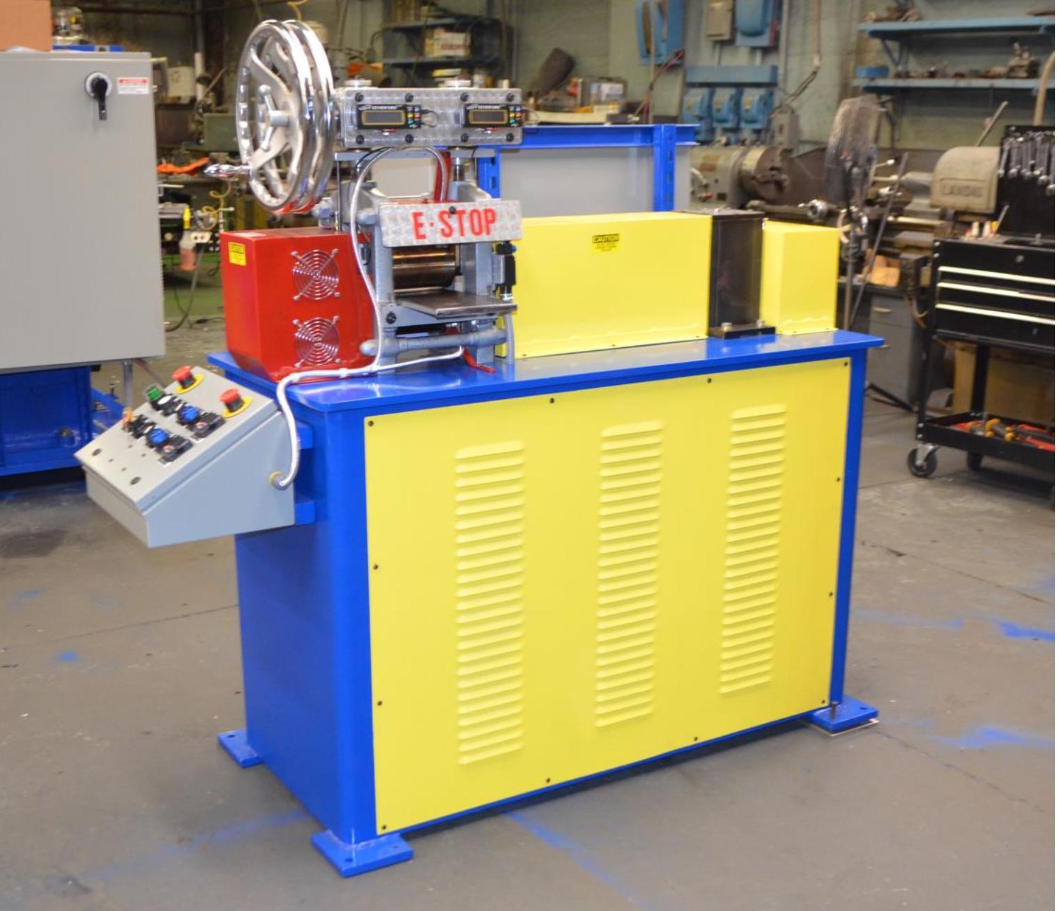 4" x 6" IRM #4060, 2-Hi/4-Hi hot lab rolling mill with payoff & recoiler, new - Image 2