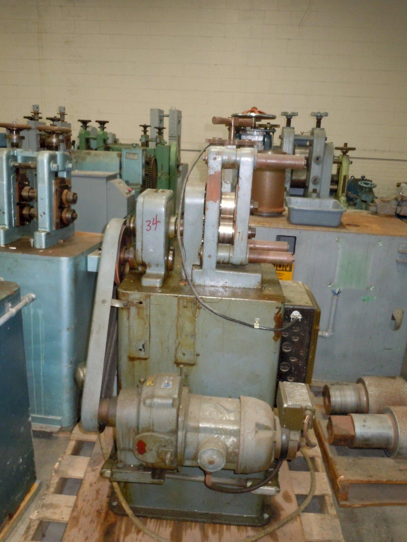 3.5" x 1.5" Heinrich Muller, 2-Hi wire flattening mill - Image 1