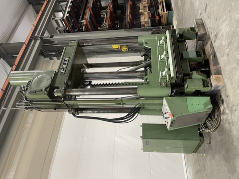 220 Ton, Reis #TUS-160OK, 4 post spotting press, 60" x72" x63" bed, tilt table, 1991 - Image 10