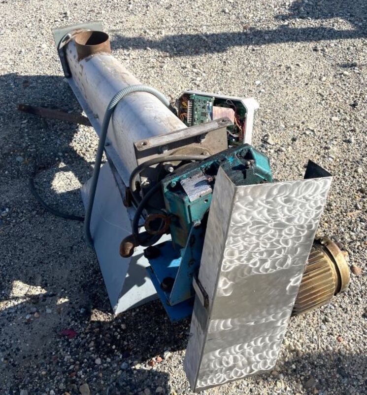 7" diameter x 4.1' long, Screw Conveyor, 6" outlet, 1 HP, 1750, 230/460 V. motor - Image 3