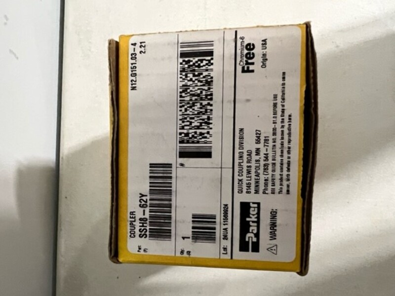 Parker, Hydraulic Quick Connect Hose Coupling, (6) 1-1/2" coupling, unuse - Image 8