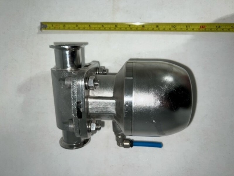 1-1/2" Gemu #9650-40Z-3T1, Stainless Steel Pneumatic Diaphragm Valve - Image 2