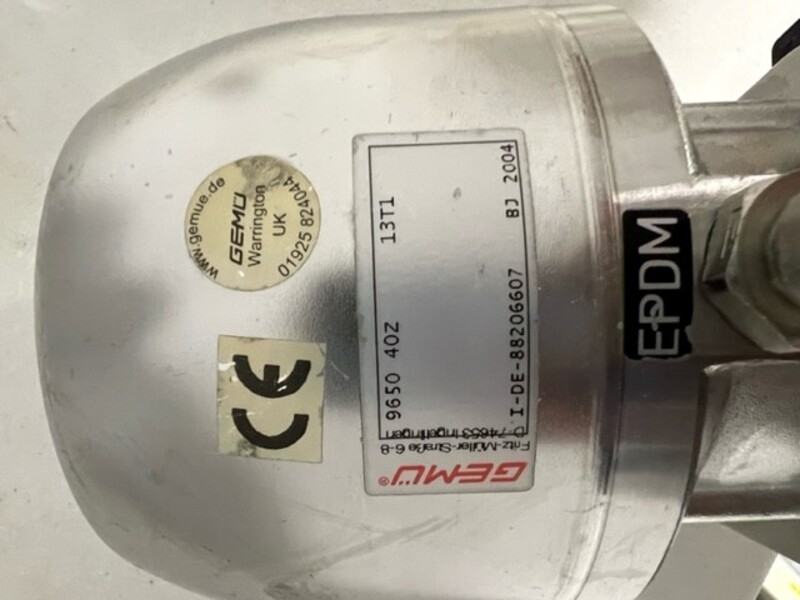 1-1/2" Gemu #9650-40Z-3T1, Stainless Steel Pneumatic Diaphragm Valve - Image 3