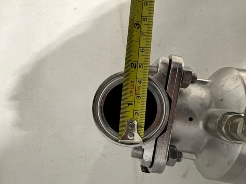 1-1/2" Gemu #9650-40Z-3T1, Stainless Steel Pneumatic Diaphragm Valve - Image 4