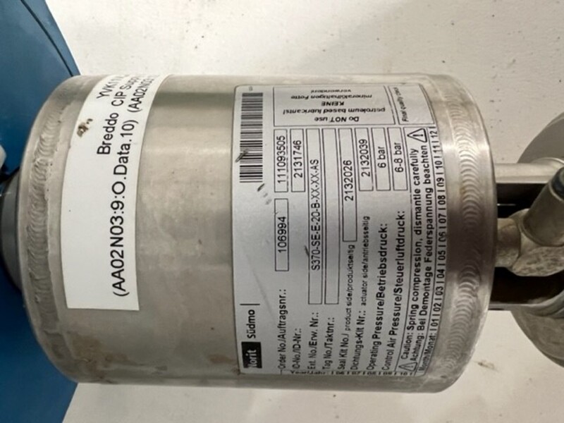 Norit Sudmo #2131746, Sanitary Single Seated Valve Actuator - Image 2