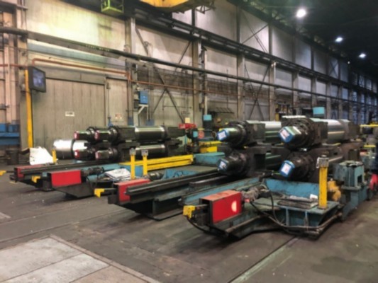 44" x 45.5" United, 2 stand 4-Hi tandem cold rolling mill, 5500 FPM, in ground coil cars - Image 4