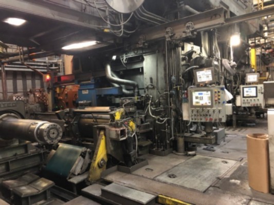44" x 45.5" United, 2 stand 4-Hi tandem cold rolling mill, 5500 FPM, in ground coil cars - Image 5