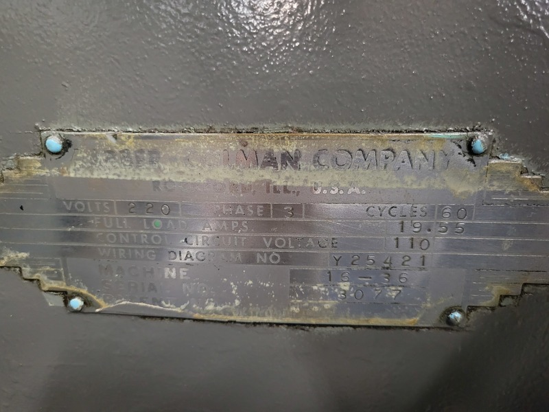 Barber-Colman #16-36, Gear Hob, Horizontal, 16" x 36", with Change gears - Image 10