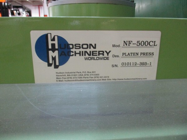 30 Ton, Hudson #NF-500CL, precision sheet hydraulic die cutting press - Image 5