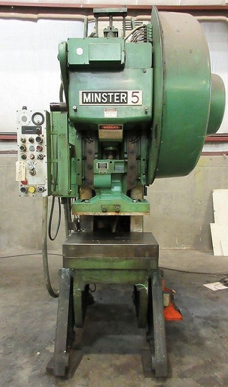45 Ton, Minster #5, OBI press, 3" stroke, 12.75" Shut Height, 90-180 SPM, Eddy current drive, 7.5 HP - Image 1