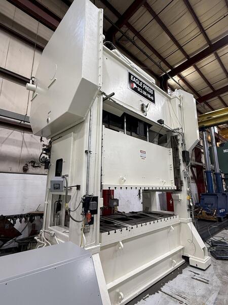 300 Ton, Eagle #SC2-300-108-48, straight side double crank mechanical press, 12" stroke, 38" Shut Height, air - Image 5