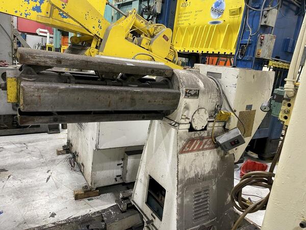10000 lb. Littell #90-36 & 638-7PD, coil reel & powered straightener, 36" x .080" - Image 2