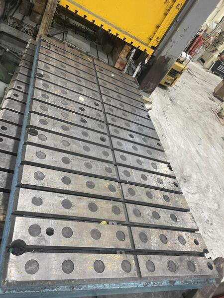 96" L x 49" width x 7.75" H, T-slotted bolster plate, - Image 2
