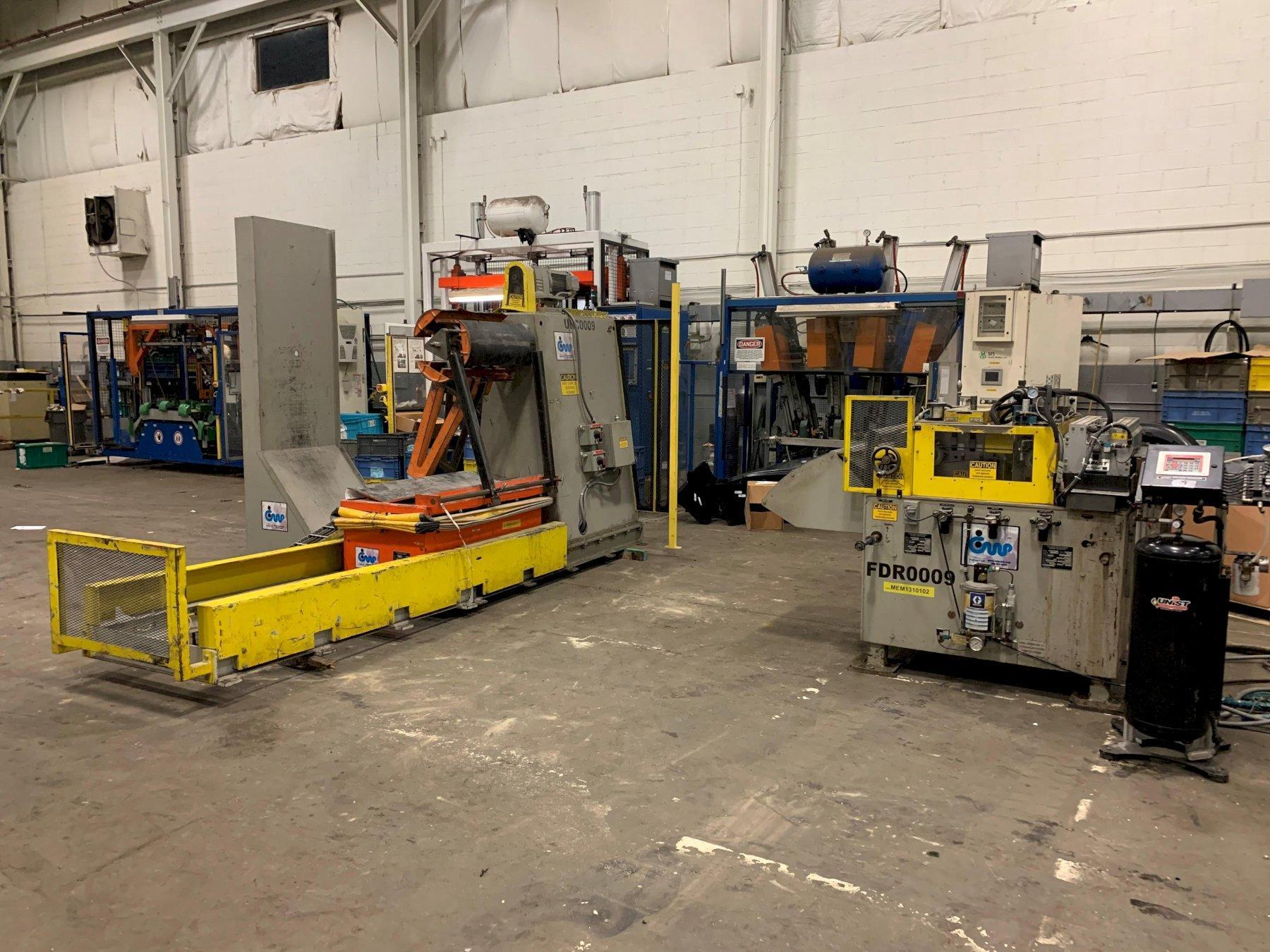 10000 lb. CWP #4.5RM-24 / SMX-24, coil feed line, 24" W, 72" OD, 15.5"-20.5" ID, 3-leaf mandrel, hydraulic - Image 2