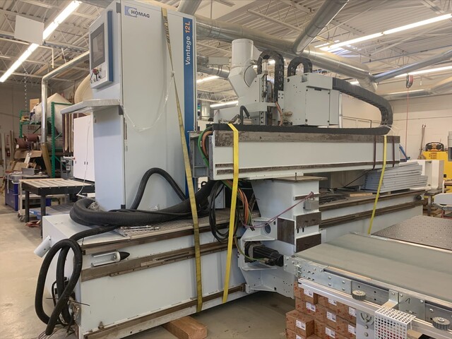 Homag #BOF-3111/37/15/R, CNC Router, 60" x 144" working area, Gridded, Pneumatic reference stops, Vacuum - Image 6