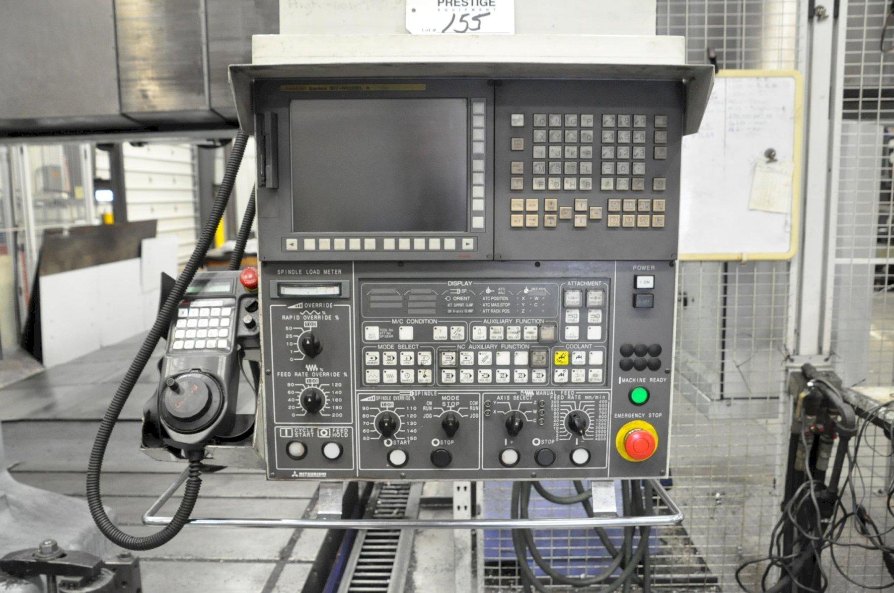 Mitsubishi #MVR-40, CNC vertical bridge mill, 80 automatic tool changer, 244" X Travel, 157.5" Y Travel - Image 8