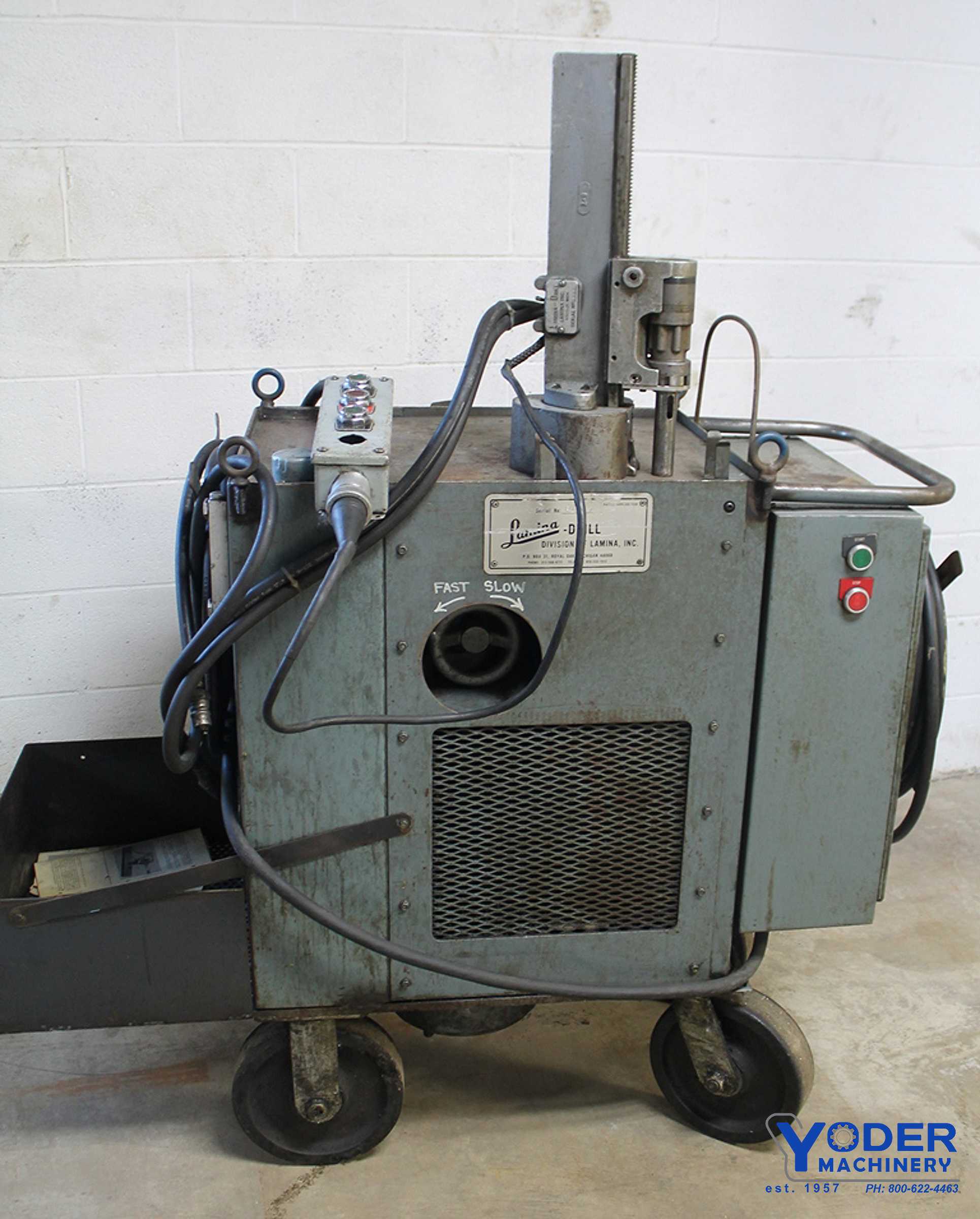Hydraulic drill & power unit, Lamina #2B10065, 1" drill capacity, 7-1/2 HP,hand feed, #59134 - Image 1