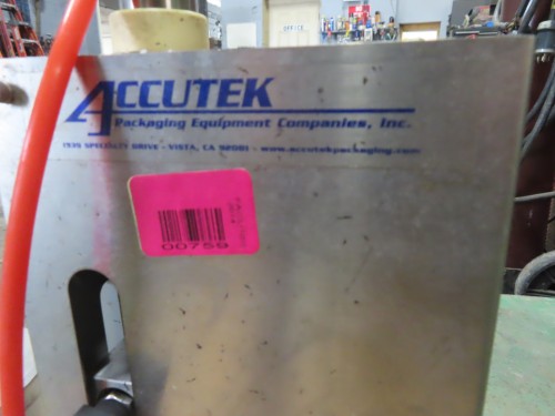 Accutek #BT, Pneumatic Chuck Capper, 75mm & 90 mm chucks, aluminum pneumatic foot pedal - Image 5