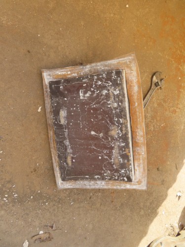 6' x 6' Steveco, Pebble Mill, Alumina brick lined, 10" x 14" urethane grinding door, standard drain door, 40 - Image 4