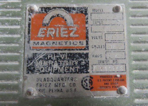 Eriez Magnetics #40S, grate magnets & housing, 12" x14"x12"chamber, 115 V., 1 phase - Image 5