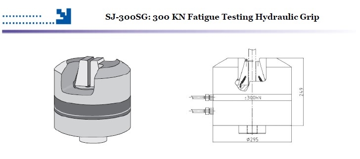 Frank Bacon #SJ-300SG, Hydraulic Wedge Grips, 55KIP (250kN), new - Image 2