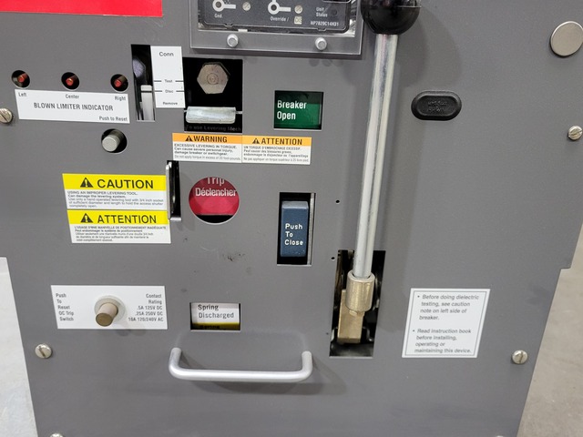 2000 Amps, Eaton Cutler-Hammer, DSLII-620, 3-pole low voltage fused pwr circuit brkr - Image 10