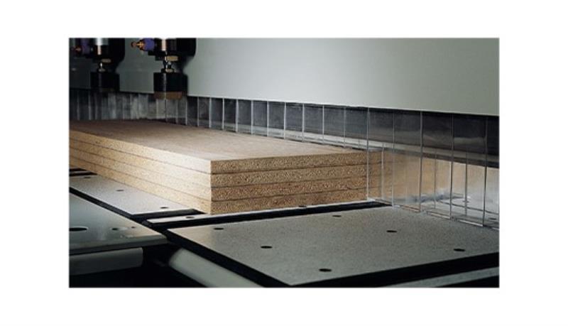 Cam-wood #TX-P330X, Front Load Automatic Panel Saw, 126" max rip cut & pull-back, 15 HP, saw blade motor, 1" - Image 4