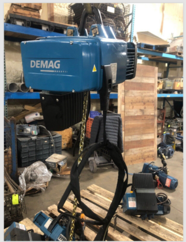 1 Ton, Demag #DC-Pro-10-1000 1/1 H5 V7,2/1, 8, 2200 lb Electric Chain Hoist - Image 4