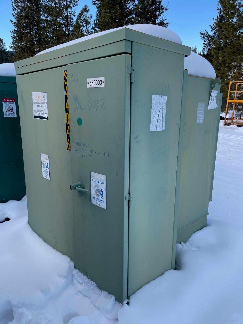 500 KVA 24940Grdy/14400 Primary, 480Y/277 Secondary, ABB, padmount transformer - Image 1