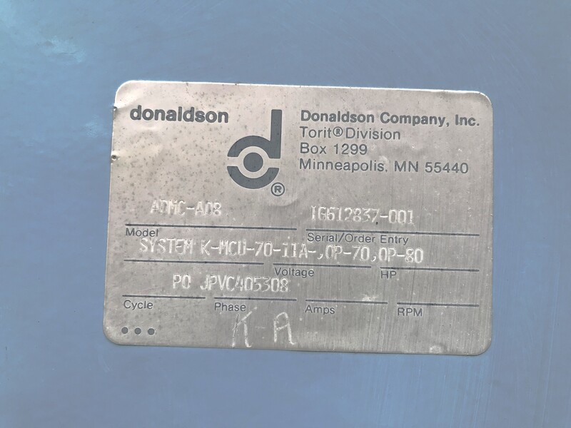 17600 cfm Donaldson Torit #ADMC-AD8 Dryflo 8 cartridge dust collector - Image 4
