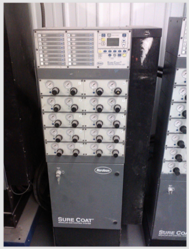 Nordson #SureCoat Automatic 10 Gun Powder Coating System w/Versa Spray II Guns - Image 2