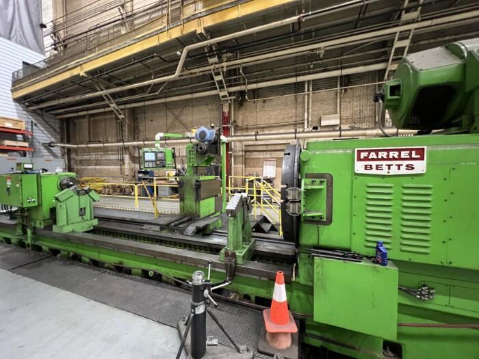 56" x 240" Farrel-Betts, lathe w/live spindle & C-Axis, Fanuc 0iTD, rebuilt & retrofit 2015 - Image 2