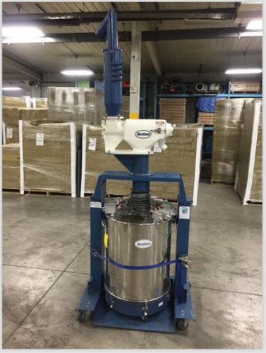Nordson 150lb Fluidizing Hopper w/ Rotary Sieve, Refurbished - Image 4