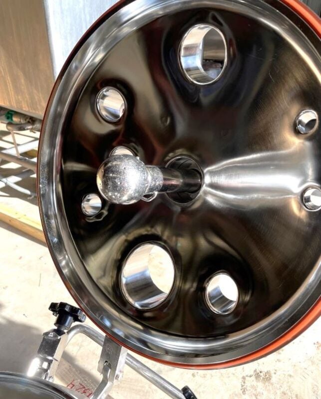26 gallon Mueller, Sanitary Reactor w/Bottom Mounted Mixer, 20" diameter x 20" T/T, 3' 3" OAH, 1/4 HP - Image 4