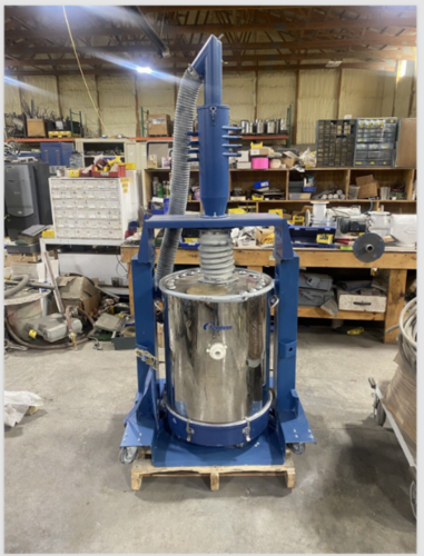 Nordson 150lb Fluidizing Hopper w/ Cart & Accumulator NHR-16-150 - Image 2