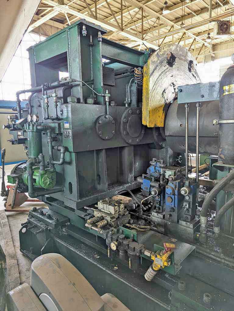60000 lb. Pro-Eco, recoiler, 83" drum face, hydraulic clamp & expansion, 24" dia. drum, 1994 - Image 3