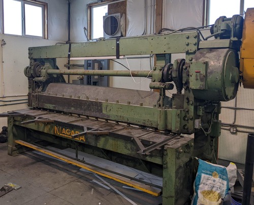 10 gauge x 10' Niagara #HL-10, Mechanical Shear, 120 x 16 work surface, 5 HP, 220/440 volts, 20m apms - Image 5