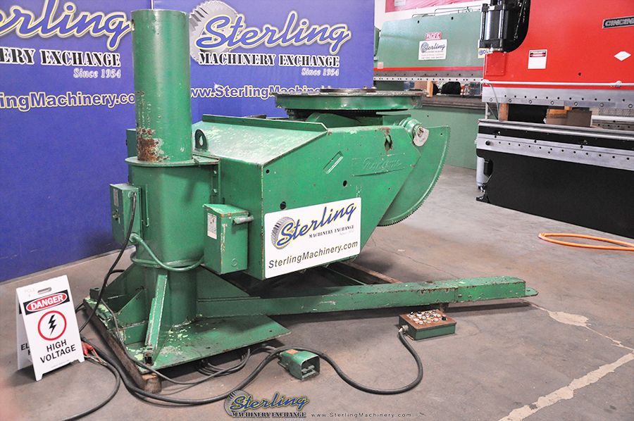 6000 lb. Ransome, Powered Welding Positioner, 48" table, Foot Pedal, Push Button Pendant Controller, Power - Image 2