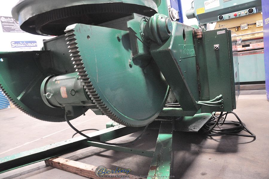 6000 lb. Ransome, Powered Welding Positioner, 48" table, Foot Pedal, Push Button Pendant Controller, Power - Image 3