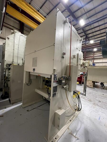 150 Ton, Komatsu #OBW150-2, double crank mechanical press, 7.87" stroke, 23.68" Shut Height, 1987 - Image 3