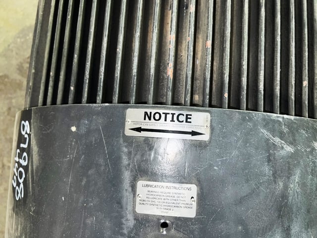 350 HP 1200 RPM U.S. Motors, Frame 449TZ, TEFC BB, 460 Volts New Surplus (2 available) - Image 4