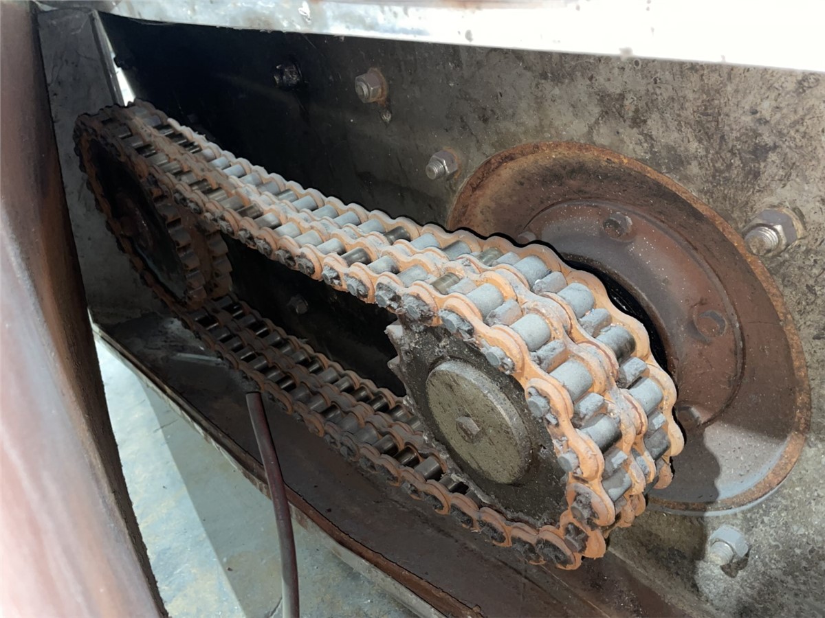 24" diameter x 20' 6" long, Wolfking, Stainless Incline Screw Conveyor, 3/8" Flights Paced 18" Apart, 9" - Image 6