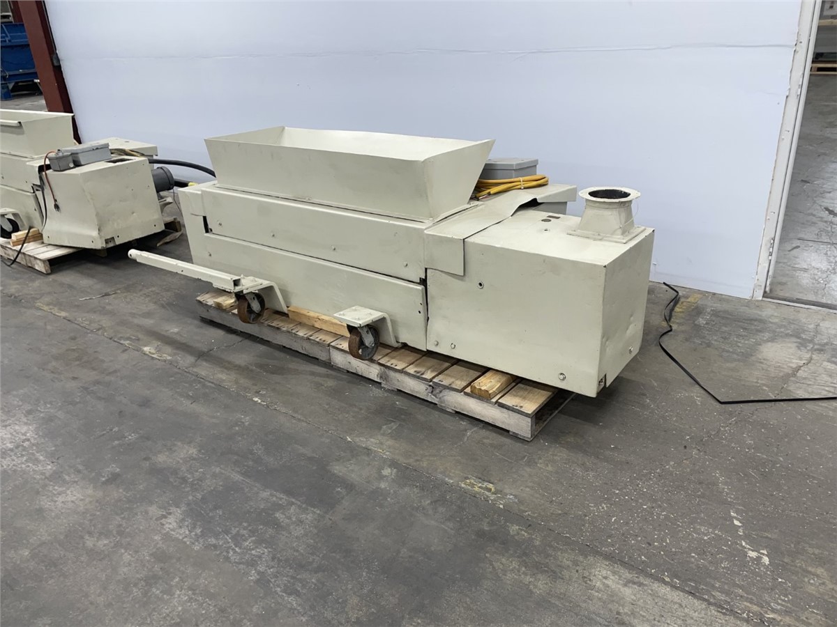 7" x 55" Wortex #UP-755, Under the Press Granulator, 10 HP, Paddle Roll Feed, 1988 - Image 10