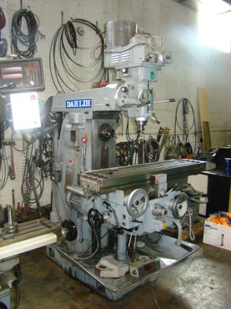 Dah Lih #GH2200, Horizontal And Vertical Milling Machine, 51.2" x11" table, 1988 - Image 5